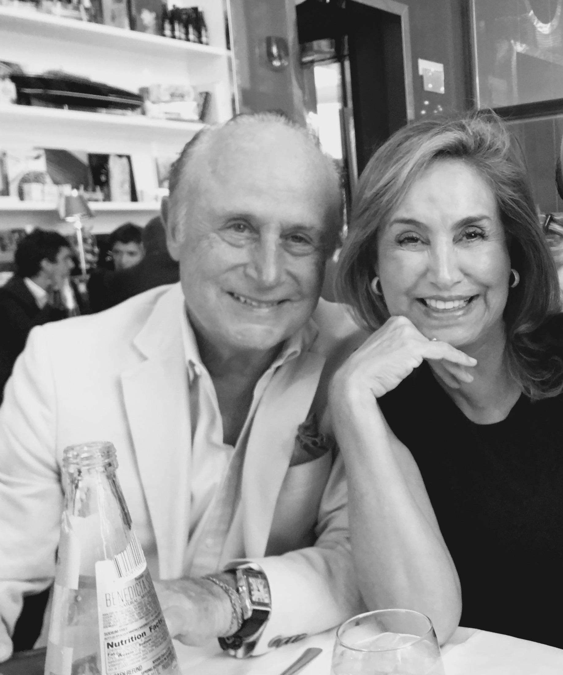 Con su esposa, Claudia Davila