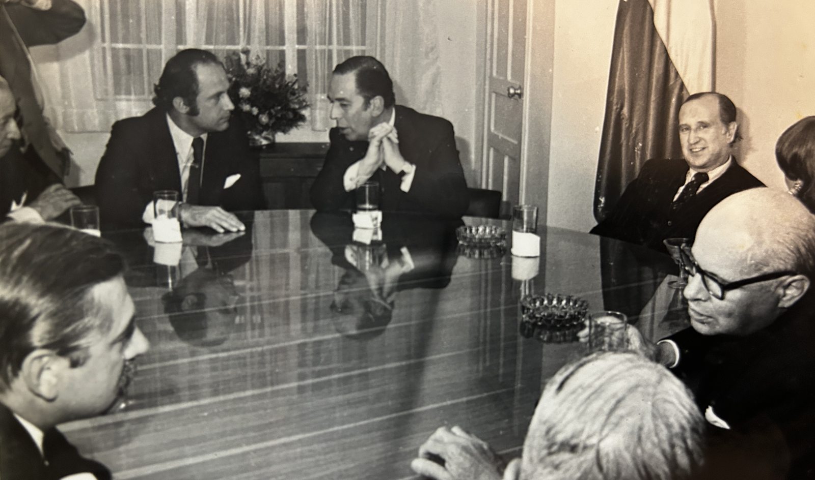 Con Alvaro Gomez Hurtado y Misael Pastrana