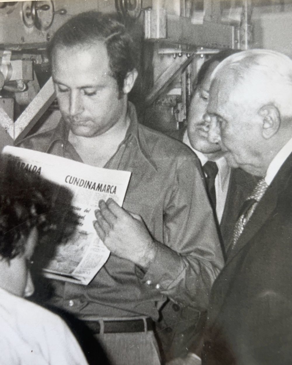 Con el expresidente Mariano Ospina